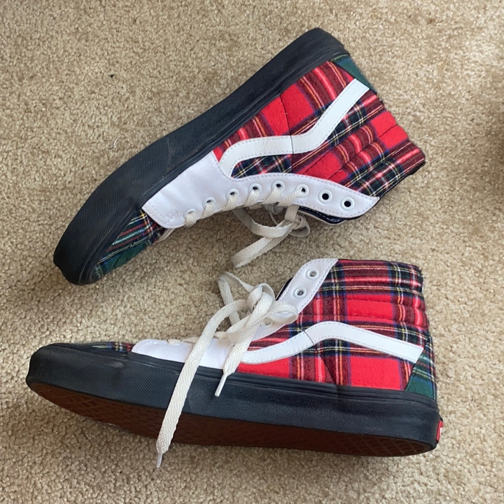 plaid vans